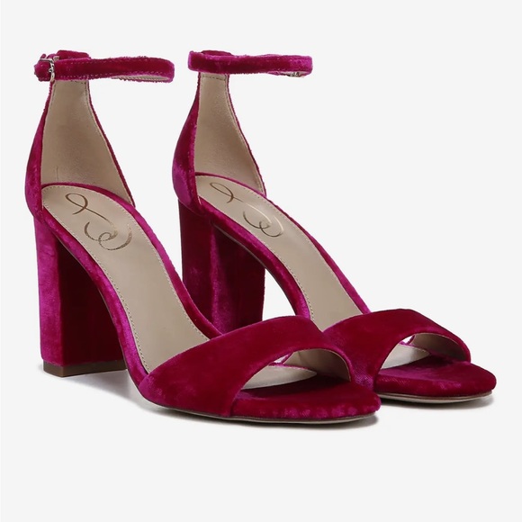 NWT Sam Edelman Robyn strappy heels in raspberry size 9 - Picture 1 of 4